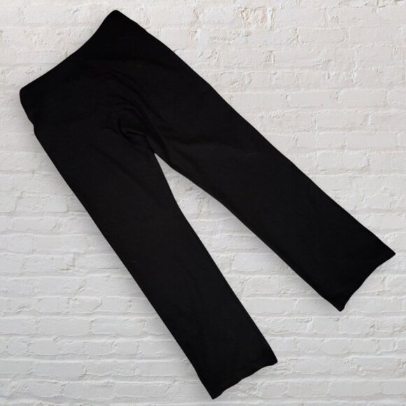 NIKE Dri-Fit Straight Wide Leg Mid Rise Yoga Stretch Pants Black 224172 Size S - Picture 7 of 7